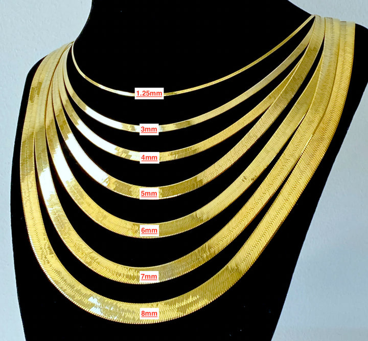 GOLD HERRINGBONE CHAINS 10K
