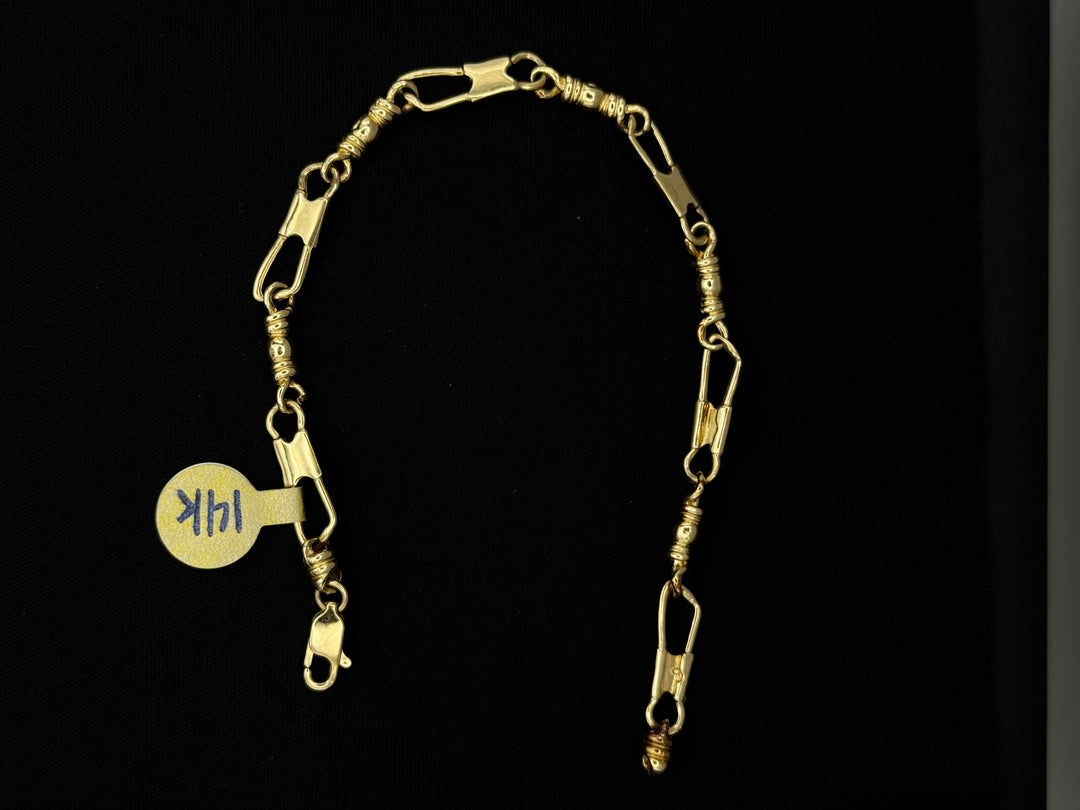 14K GOLD FISHERMEN BRACELET