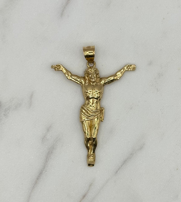 10K GOLD JESUS CRUCIFIX PENDANT