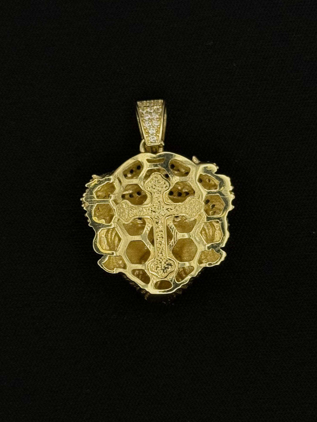 10K GOLD JESUS FACE PENDANT