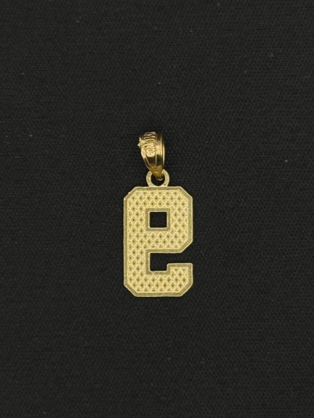 10K GOLD NUMBER 9 PENDANT
