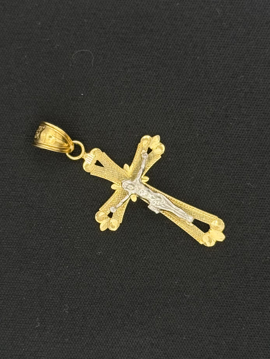 10K GOLD JESUS CROSS PENDANT