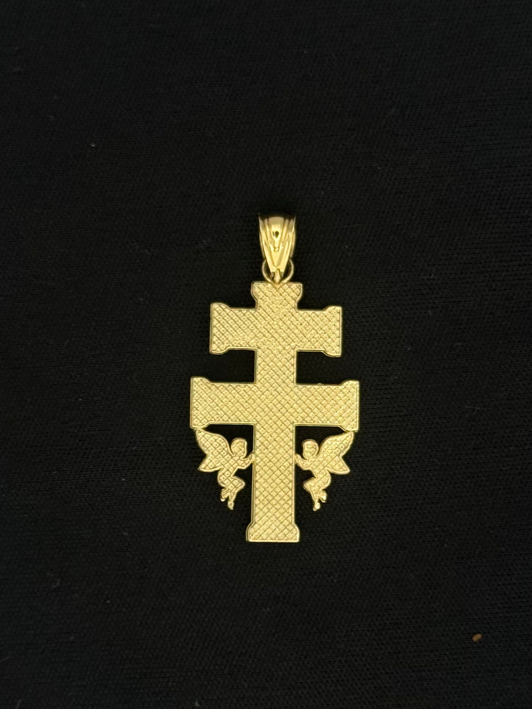 10K GOLD JESUS CARAVACA PENDANT