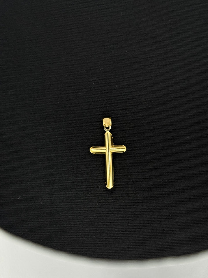 10K GOLD JESUS CZ CROSS PENDANT