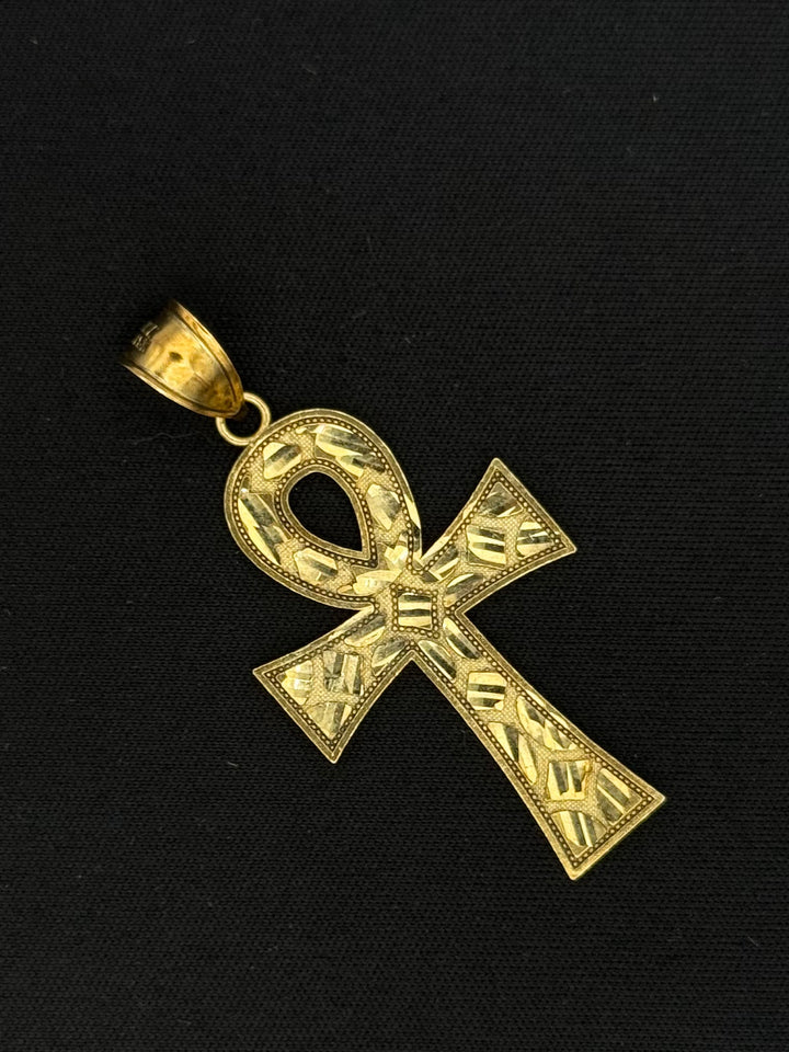 10K GOLD ANKH CROSS PENDANT