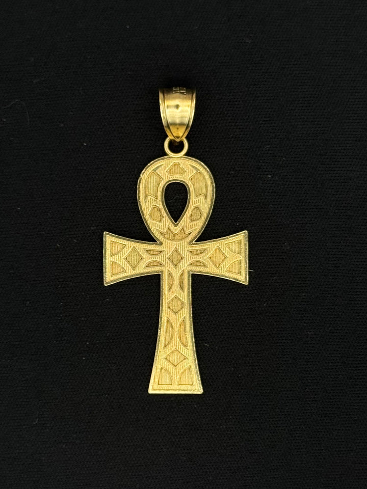 10K GOLD ANKH CROSS PENDANT