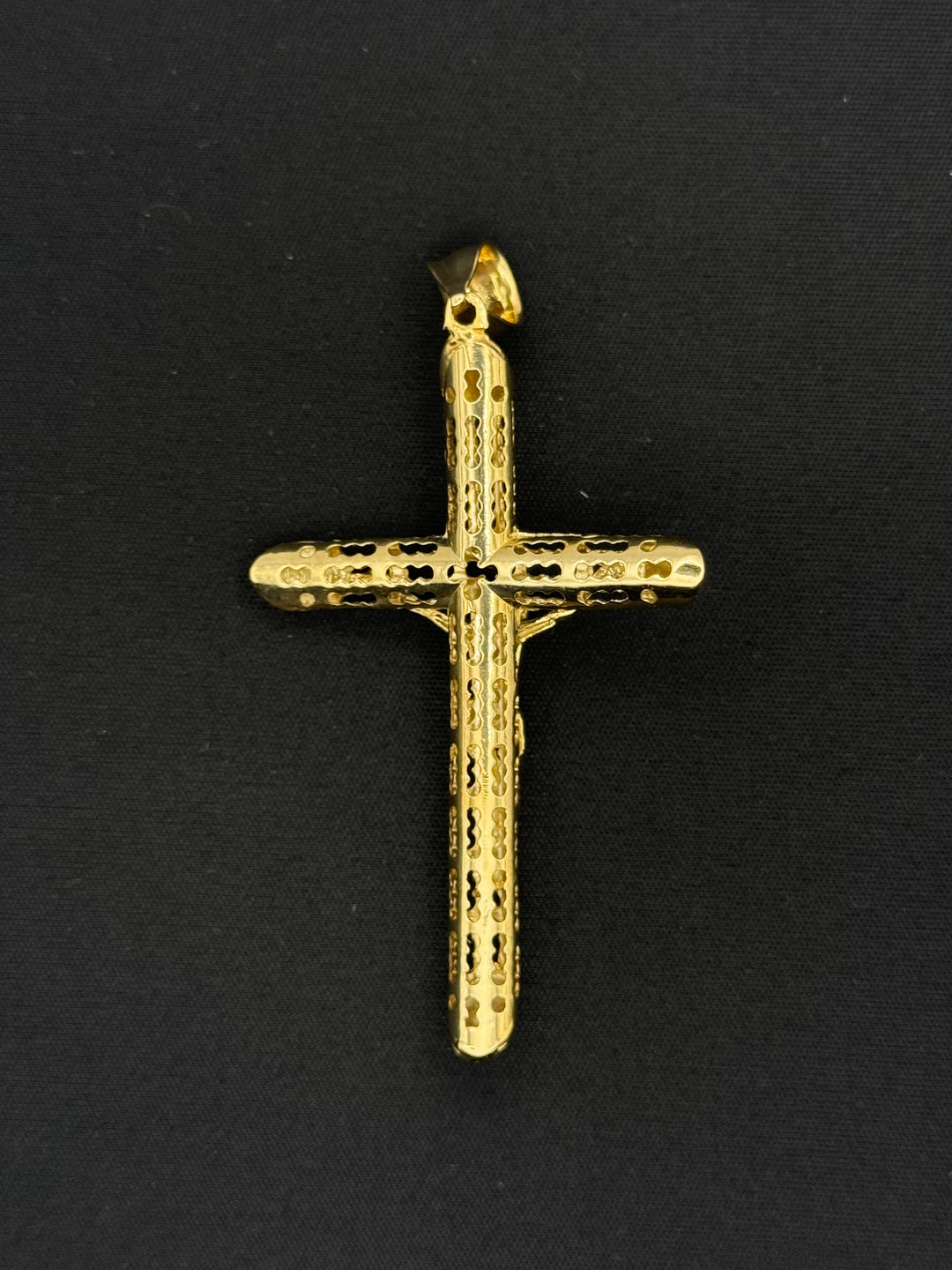 10K GOLD CRUCIFIX JESUS CROSS PENDANT