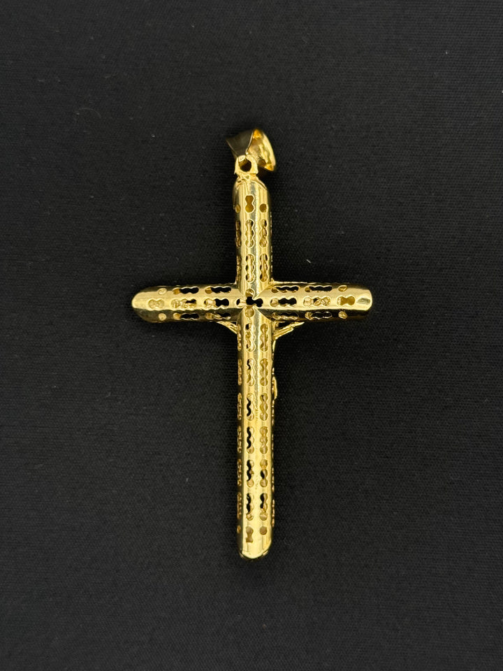 10K GOLD CRUCIFIX JESUS CROSS PENDANT