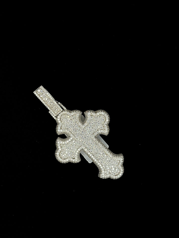 925 SILVER MOISSANITE CROSS PENDANT