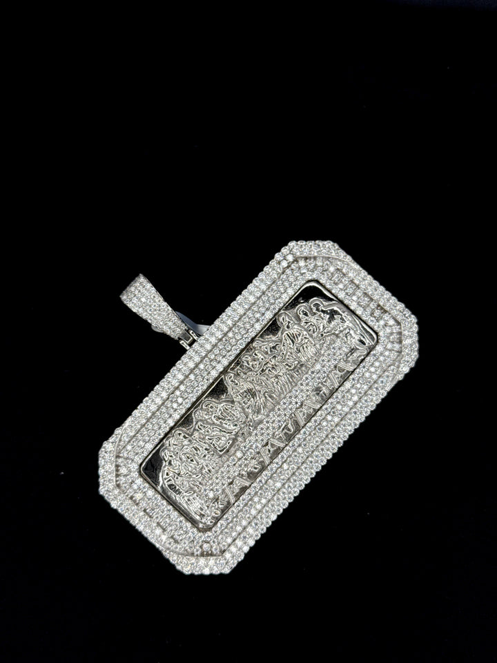 925 SILVER MOISSANITE LAST SUPPER PENDANT
