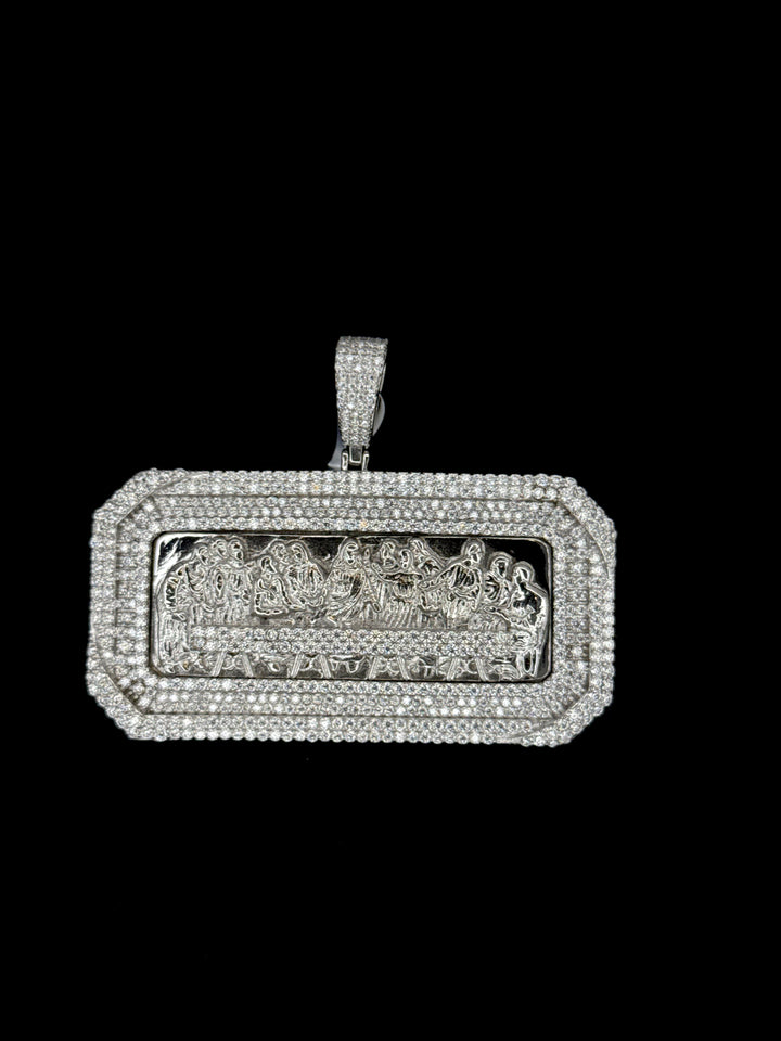 925 SILVER MOISSANITE LAST SUPPER PENDANT