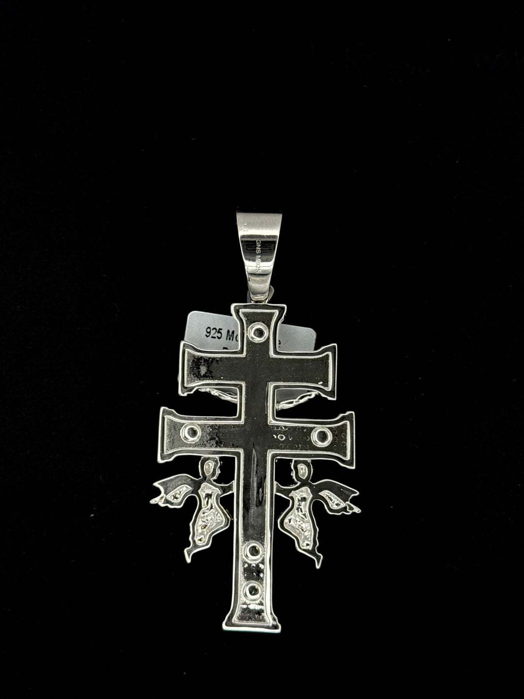 95 SILVER MOISSANITE CARAVACA PENDANT