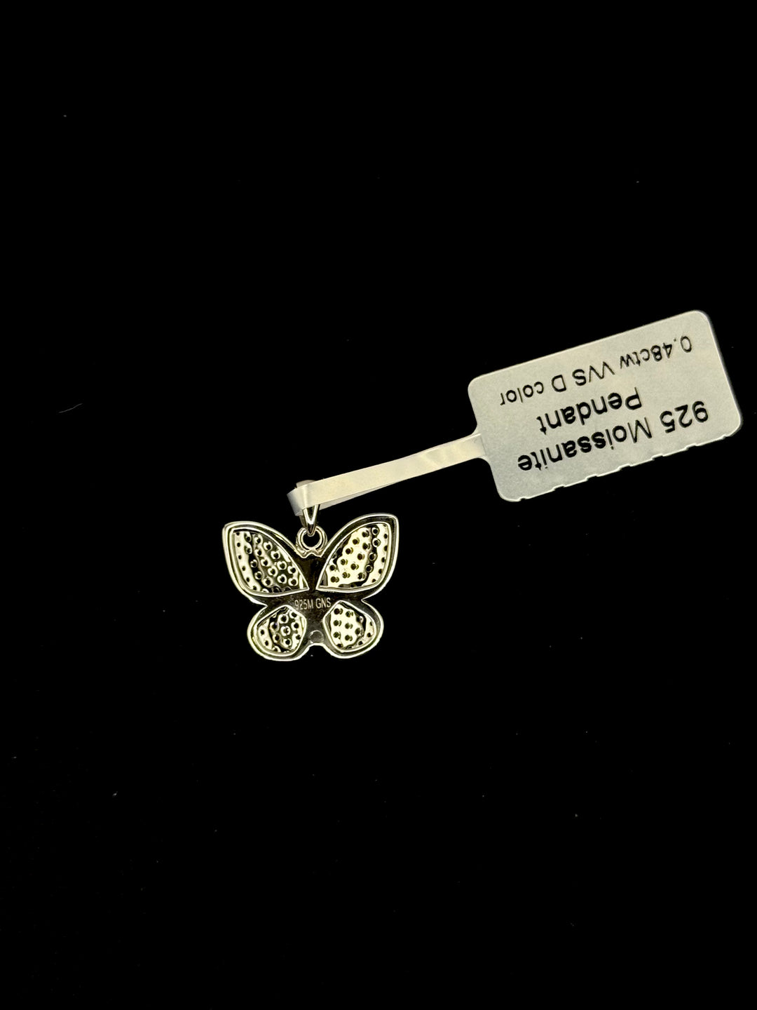 925 SILVER MOISSANITE BUTTERFLY PENDANT