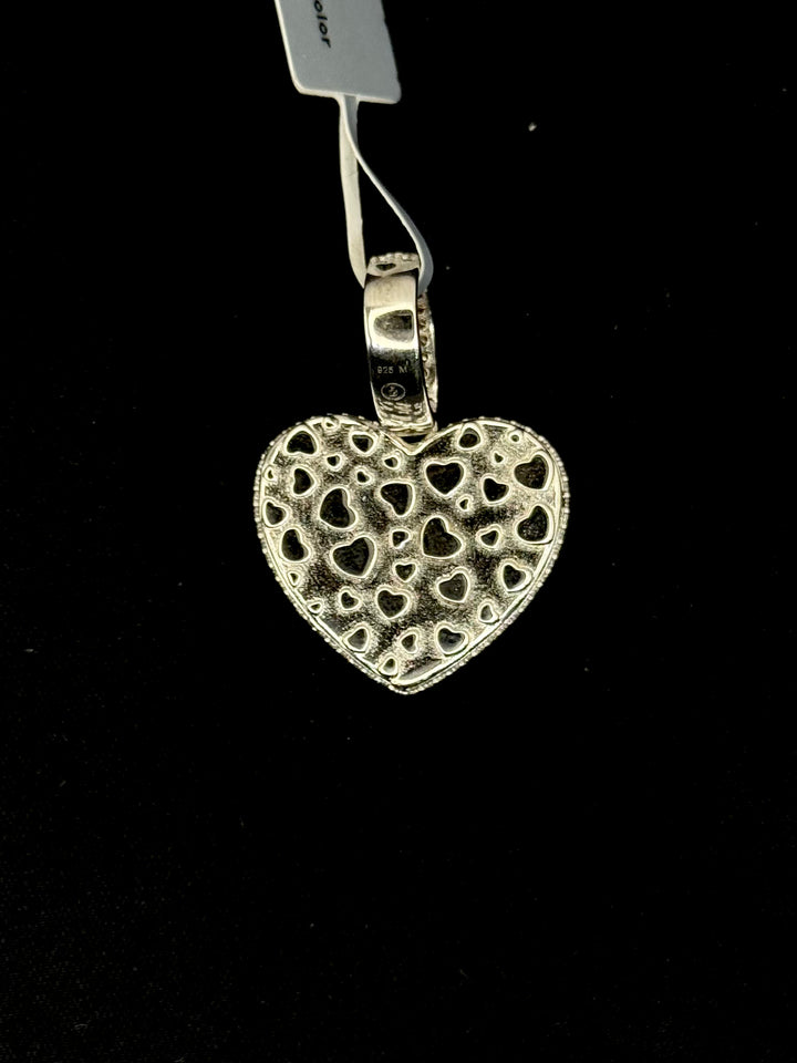 925 SILVER MOISSANITE HEART PENDANT