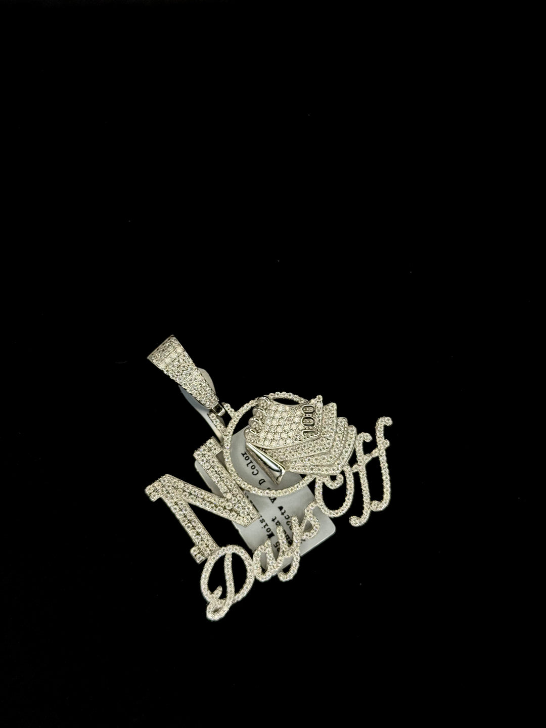 925 SILVER MOISSANITE NO DAYS OFF LUXURY PENDANT