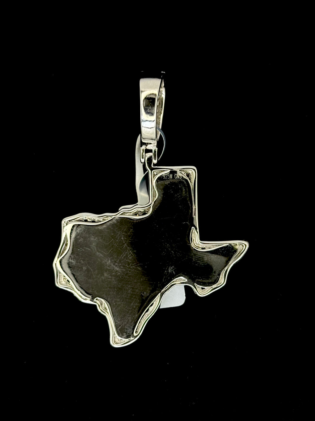 925 SILVER MOISSANITE TEXAS STATE PENDANT