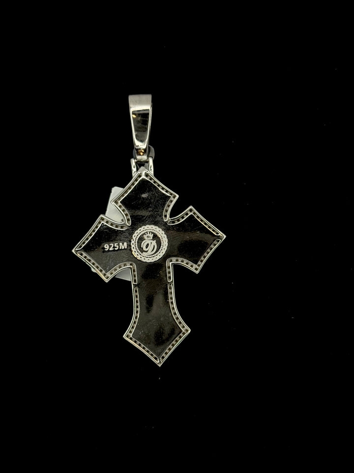 925 SILVER MOISSANITE CROSS PENDANT
