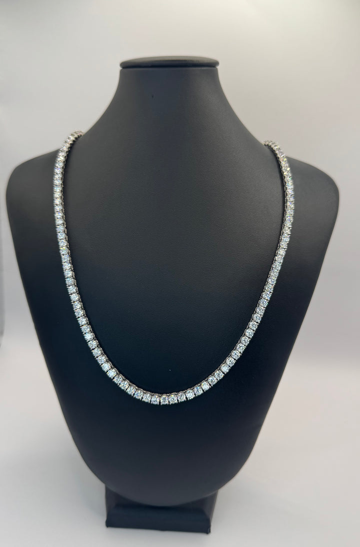 925 SILVER MOISSANITE TENNIS NECKLACE