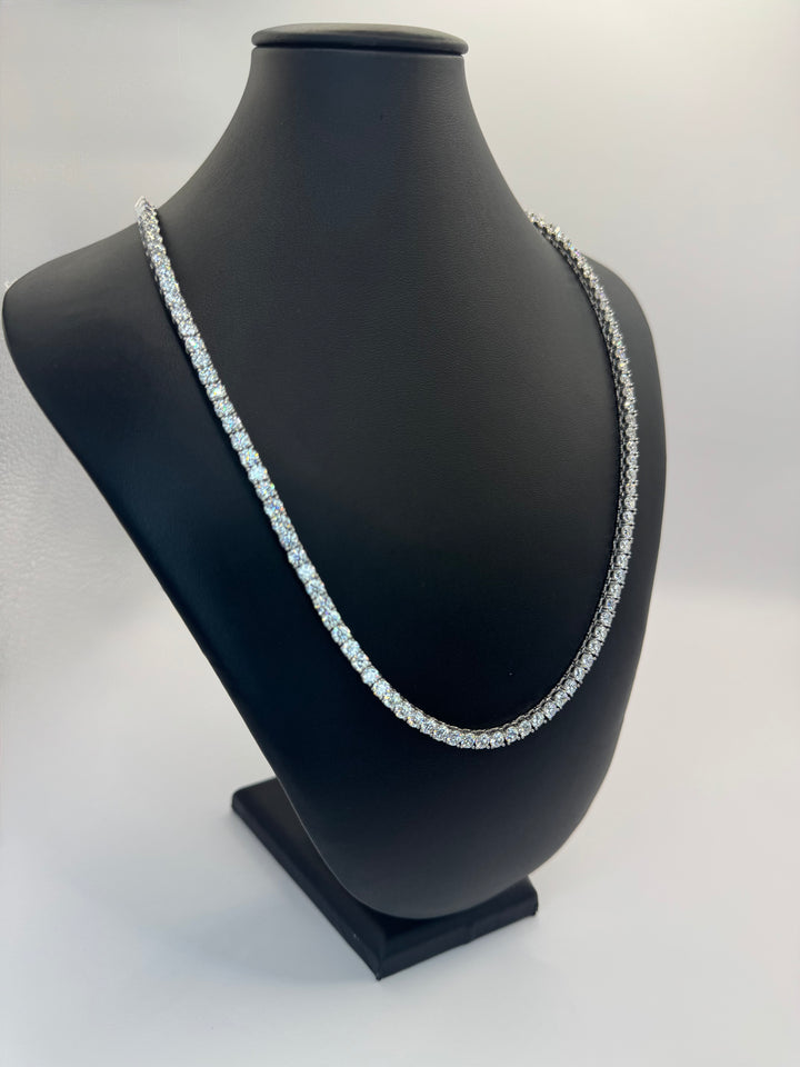 925 SILVER MOISSANITE TENNIS NECKLACE