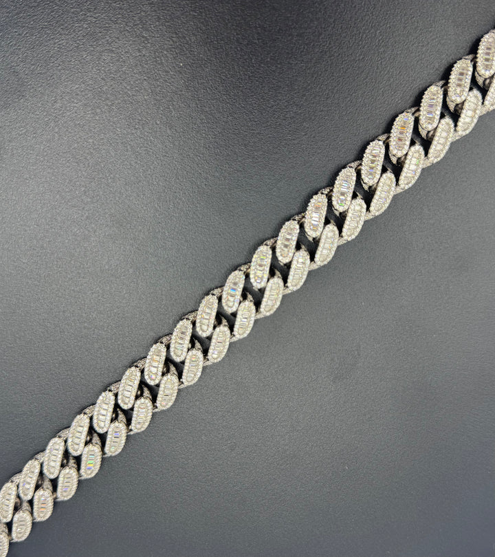 925 SILVER MOISSANITE MIAMI CUBAN NECKLACE