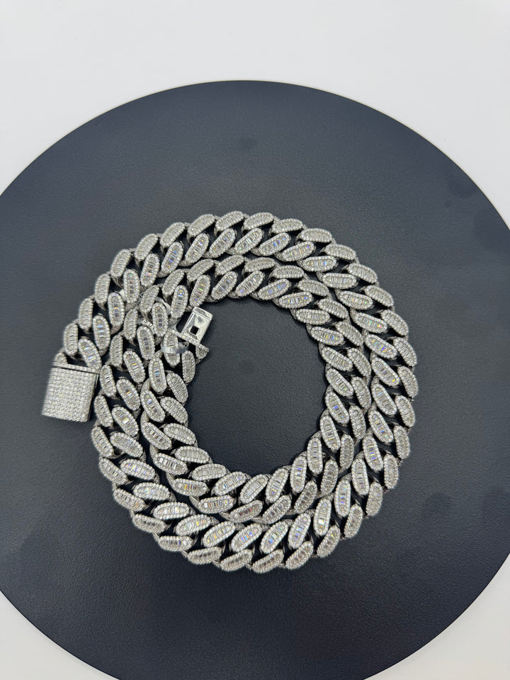 925 SILVER MOISSANITE MIAMI CUBAN NECKLACE