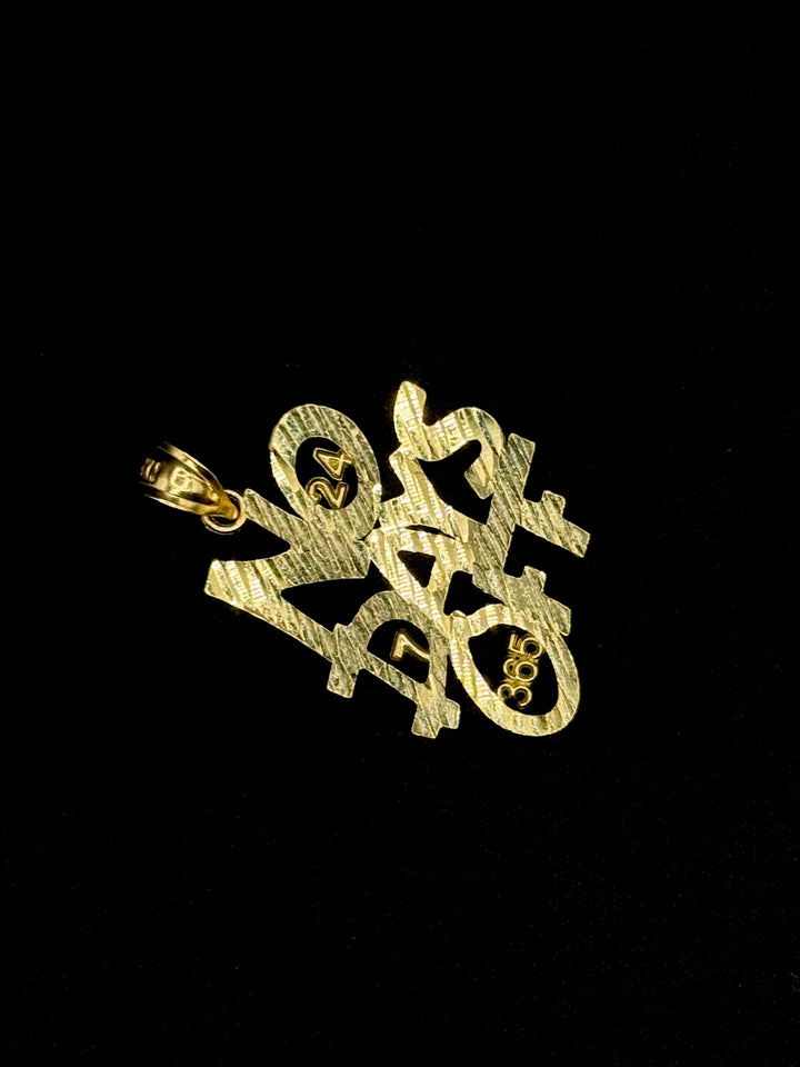 10K GOLD DIA CUT NO DAYS OFF PENDANT