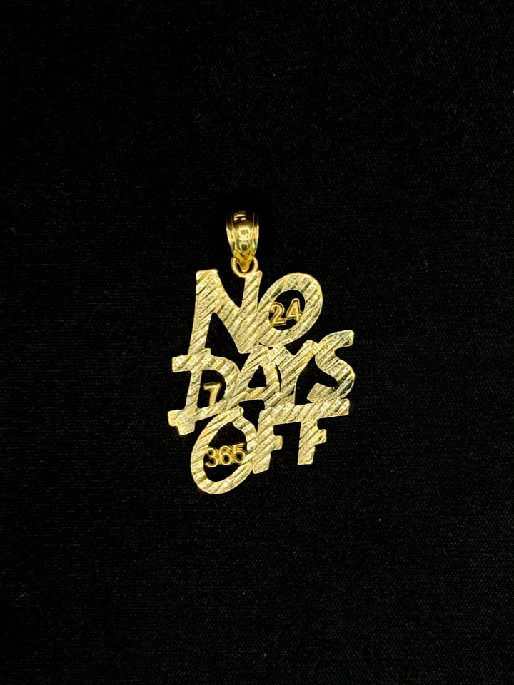 10K GOLD DIA CUT NO DAYS OFF PENDANT