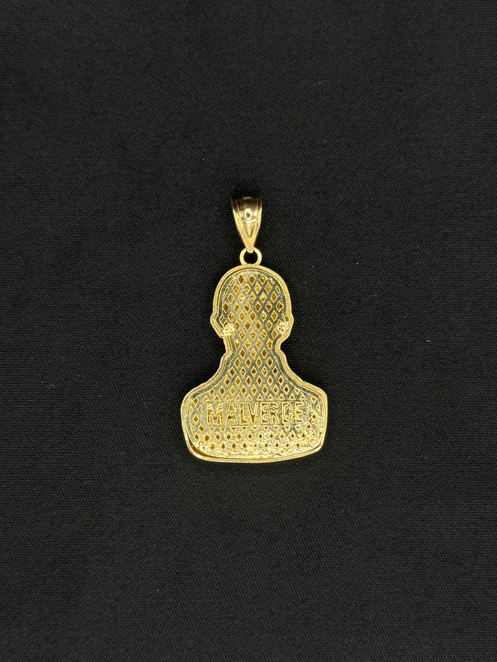 10K GOLD DIA CUT MALVERDE PENDANT