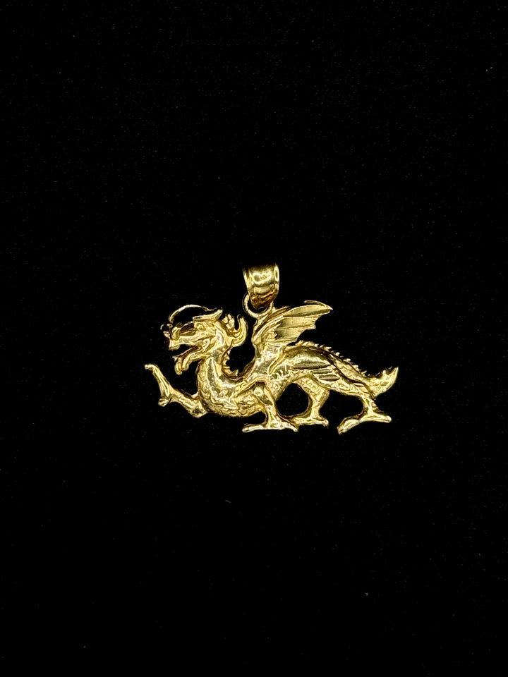 10K GOLD DRAGON PENDANT