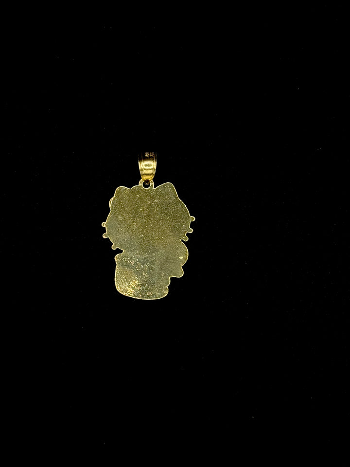 10K GOLD KITTY WITH BUNNY PENDANT