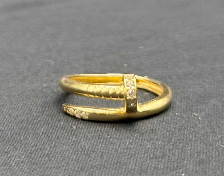 14K GOLD NAIL WITH CZ