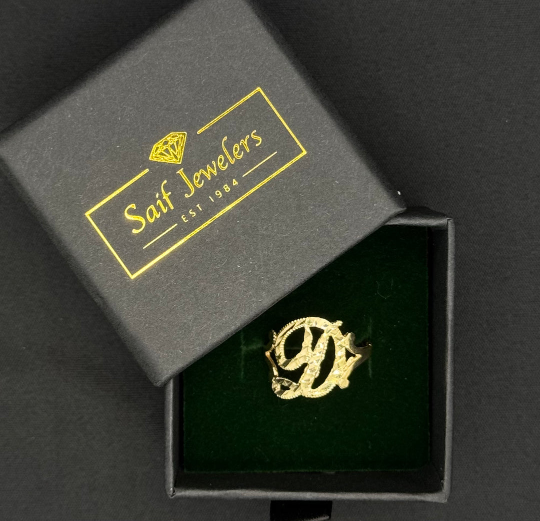 10K GOLD INITIAL RING