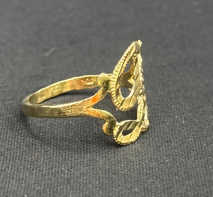 10K GOLD INITIAL RING