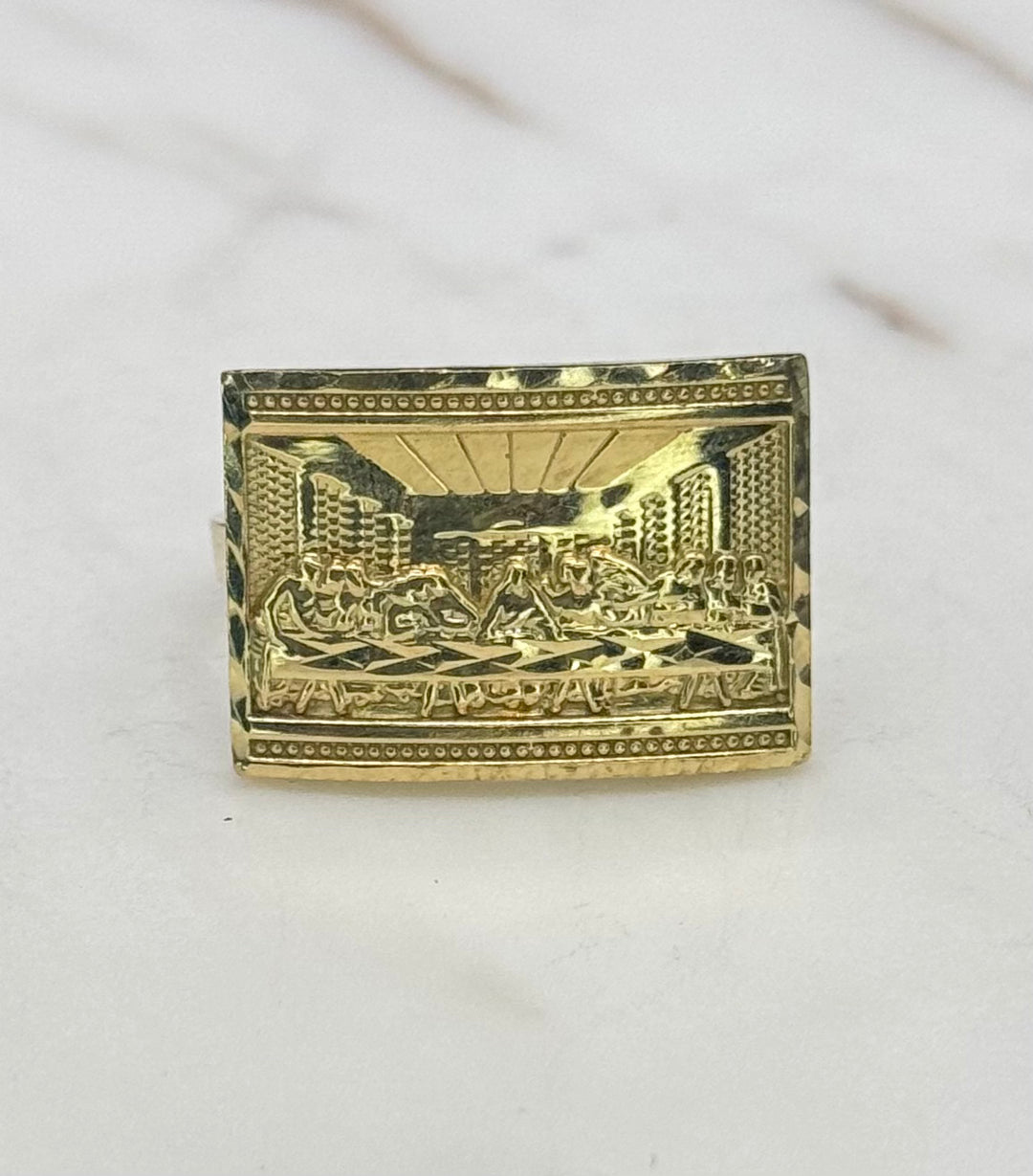 10K GOLD LAST SUPPER RING