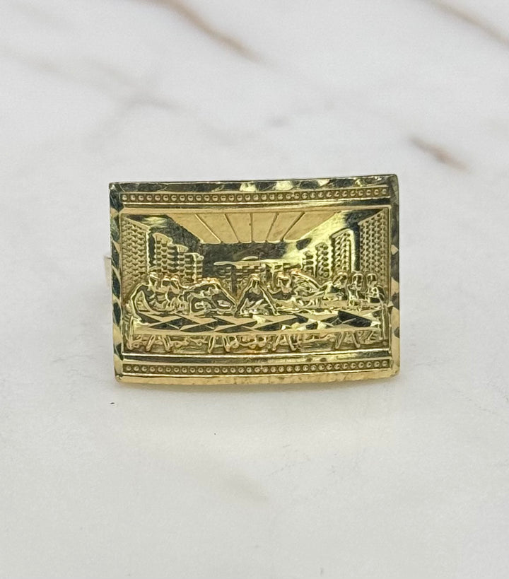 10K GOLD LAST SUPPER RING