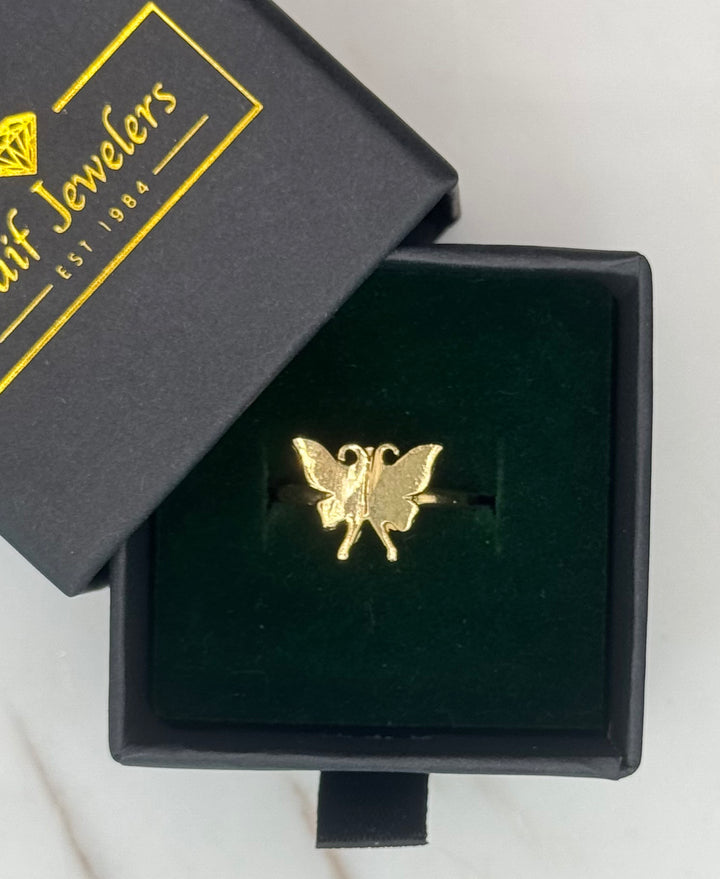 10K GOLD BUTTERFLY SHAPE RING