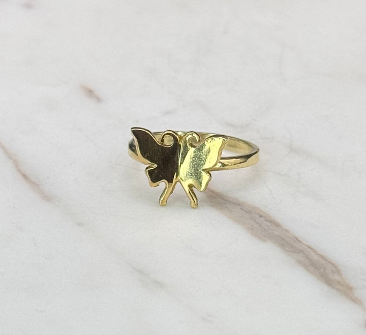 10K GOLD BUTTERFLY SHAPE RING
