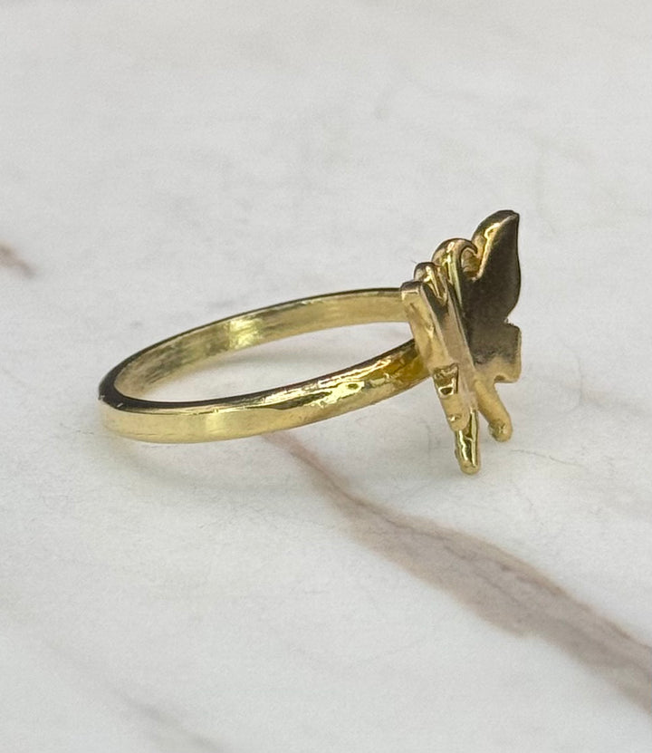 10K GOLD BUTTERFLY SHAPE RING