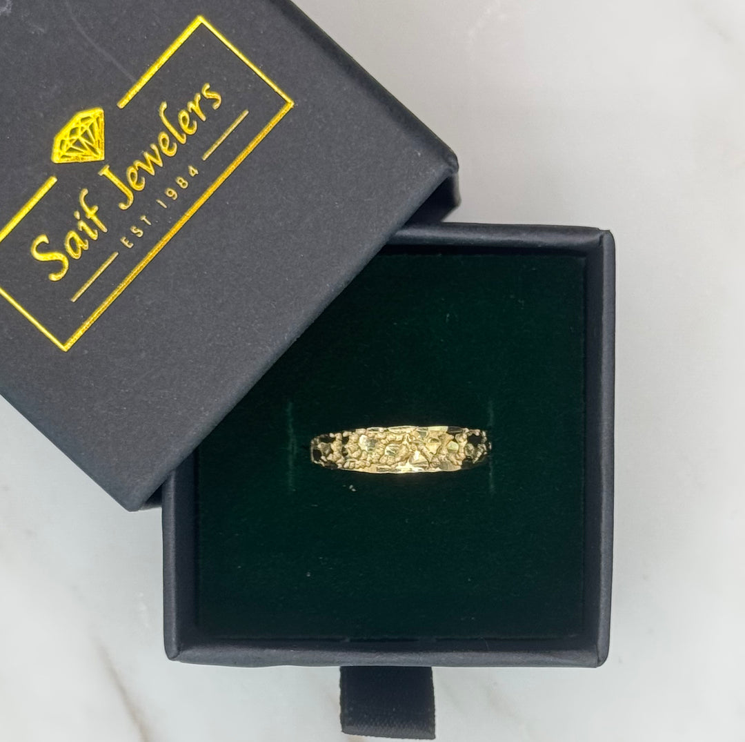 10K GOLD NUGGET BAND