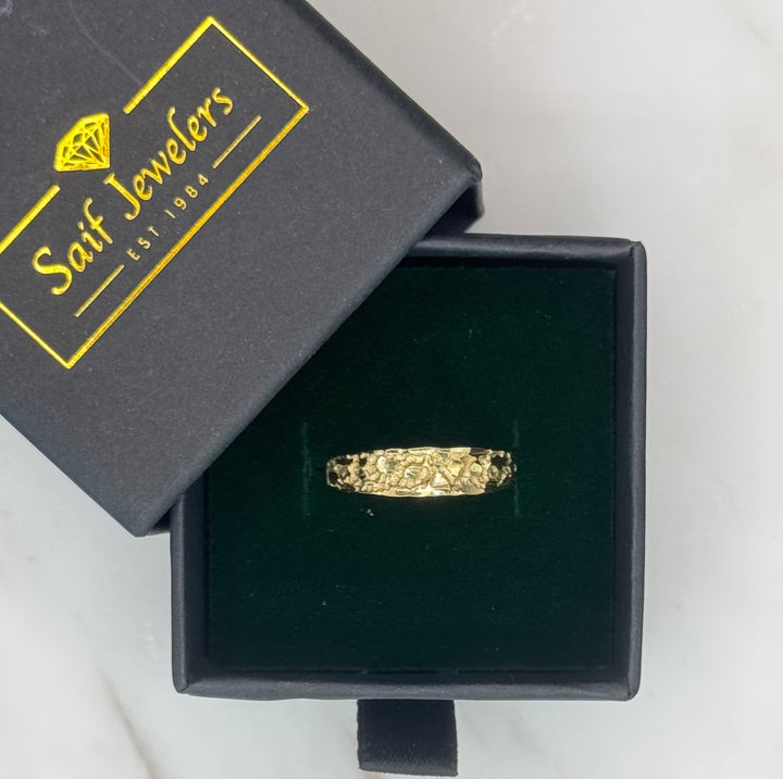 10K GOLD NUGGET BAND