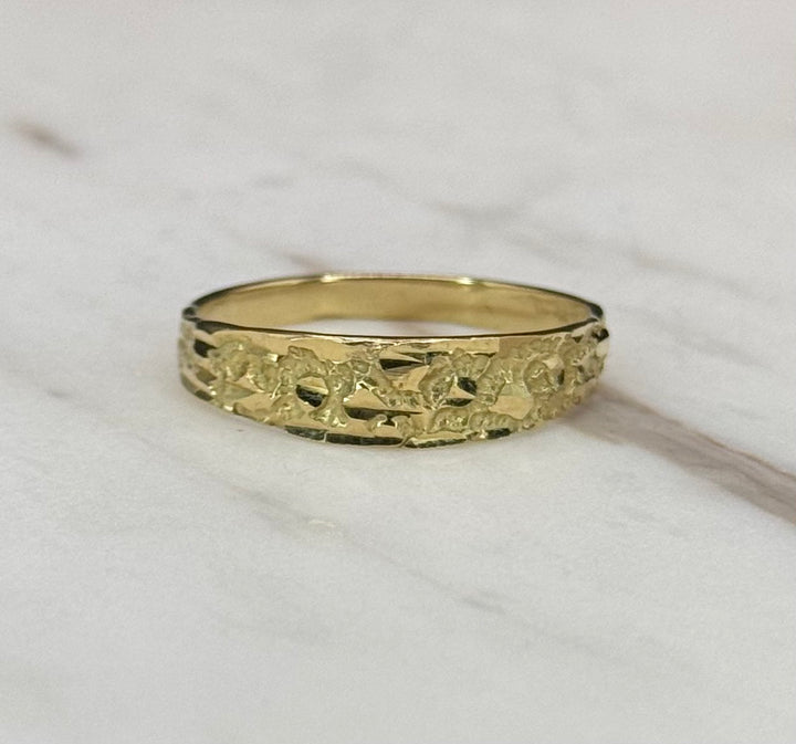 10K GOLD NUGGET BAND
