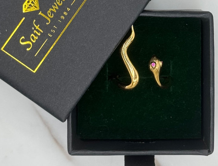 10K GOLD VINTAGE SNAKE RING