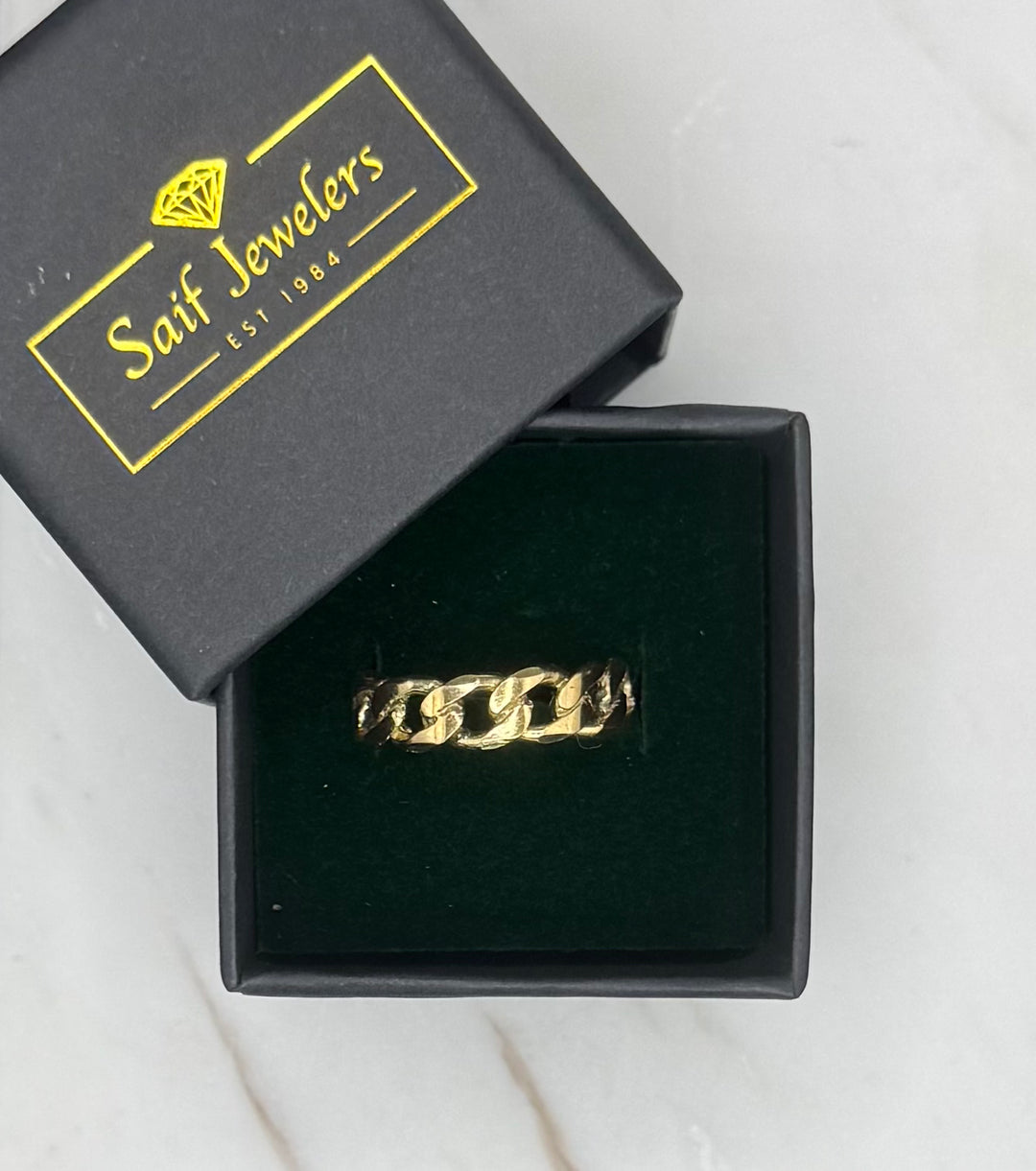 10K GOLD CUBAN LINK BAND