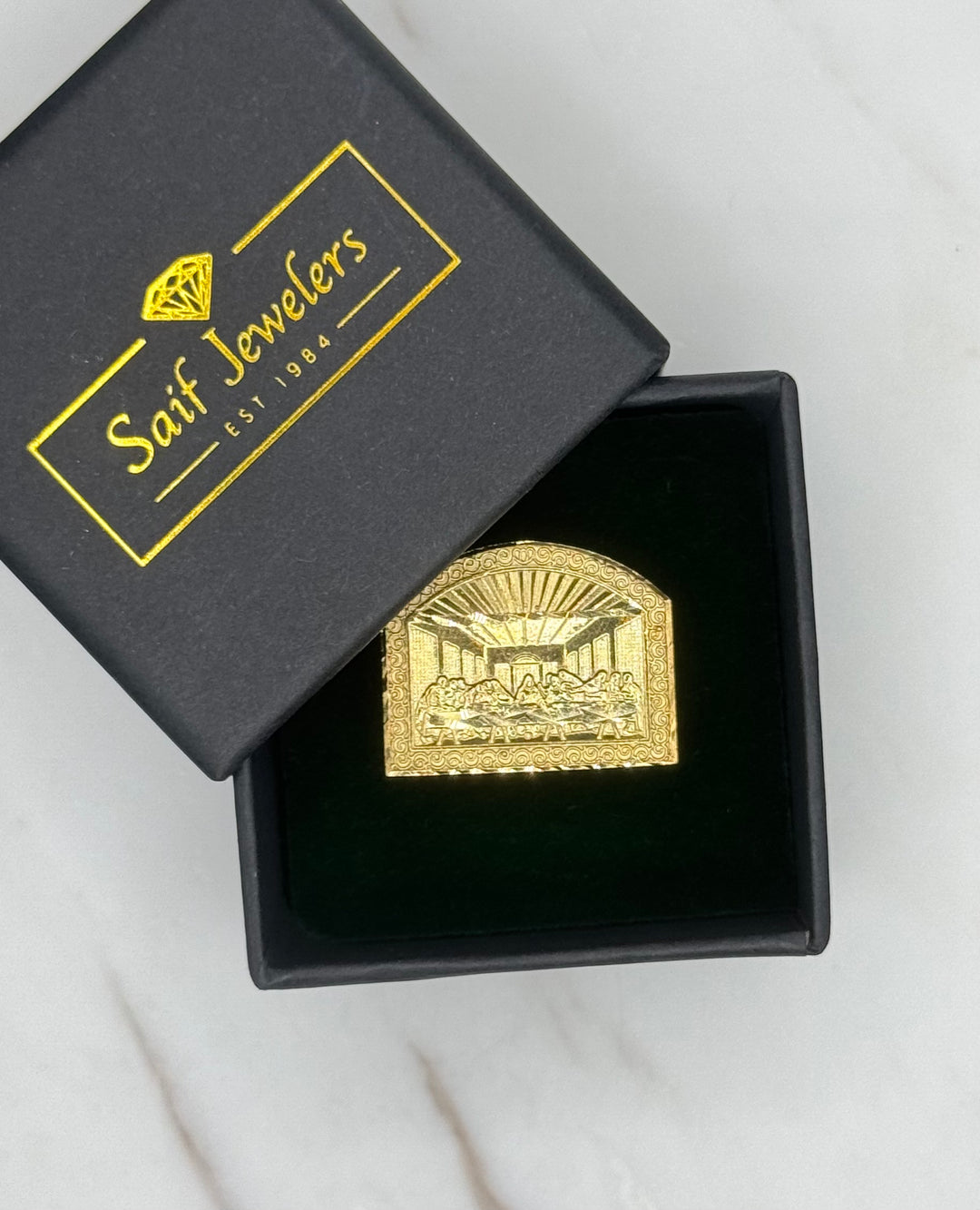 10K GOLD LAST SUPPER RING
