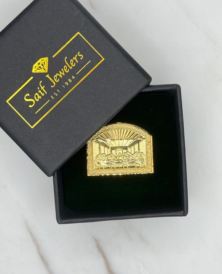 10K GOLD LAST SUPPER RING