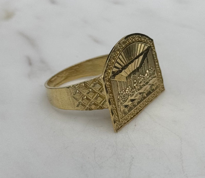 10K GOLD LAST SUPPER RING