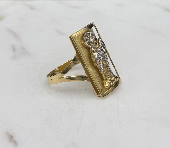10K GOLD SANTA MUERTE RING