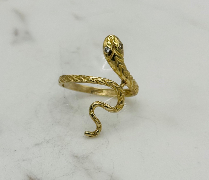 10K GOLD SNAKE RING