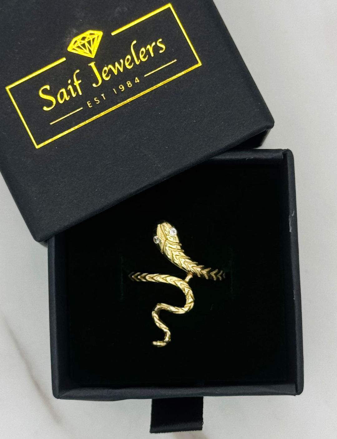 10K GOLD SNAKE RING