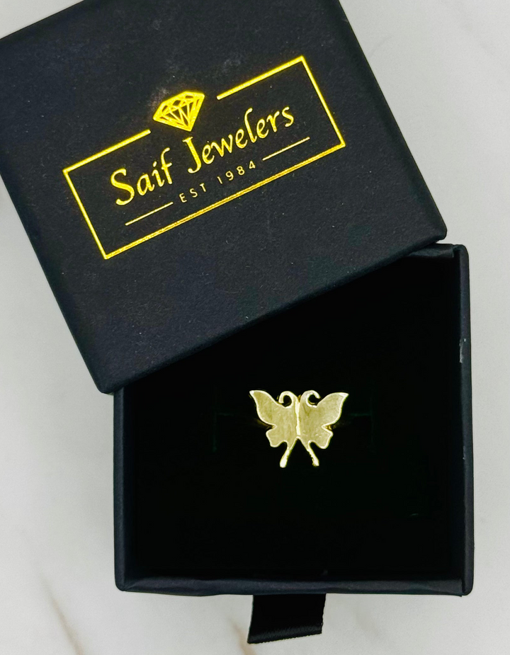 10K GOLD BUTTERFLY RING